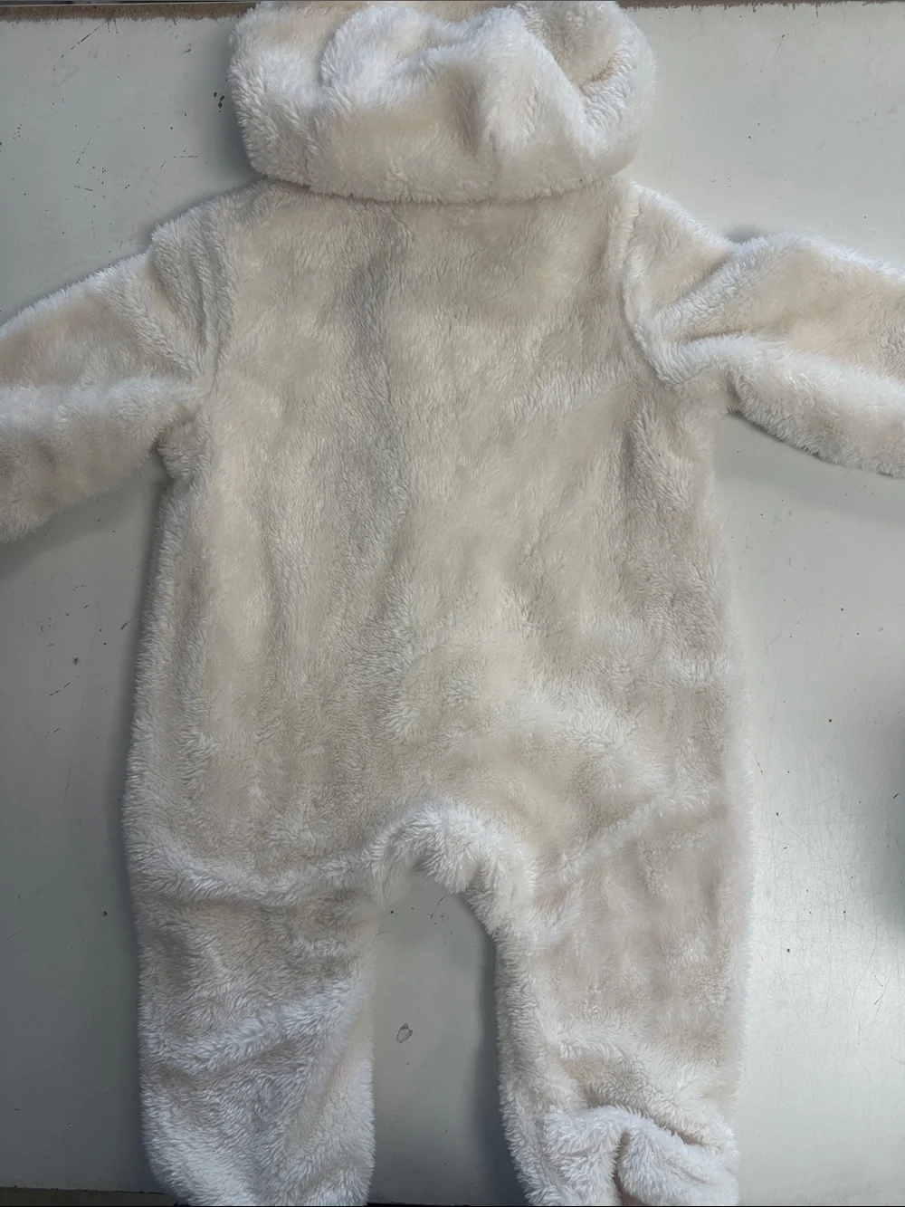 Magnetic Me Sherpa Snow Romper Bear Bunting 0-3